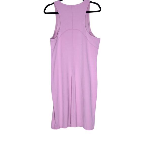 LULULEMON NWT Ribbed Softstreme Slim Fit Tank Dress Pink Peony Casual Women's 14 - Picture 2 of 10